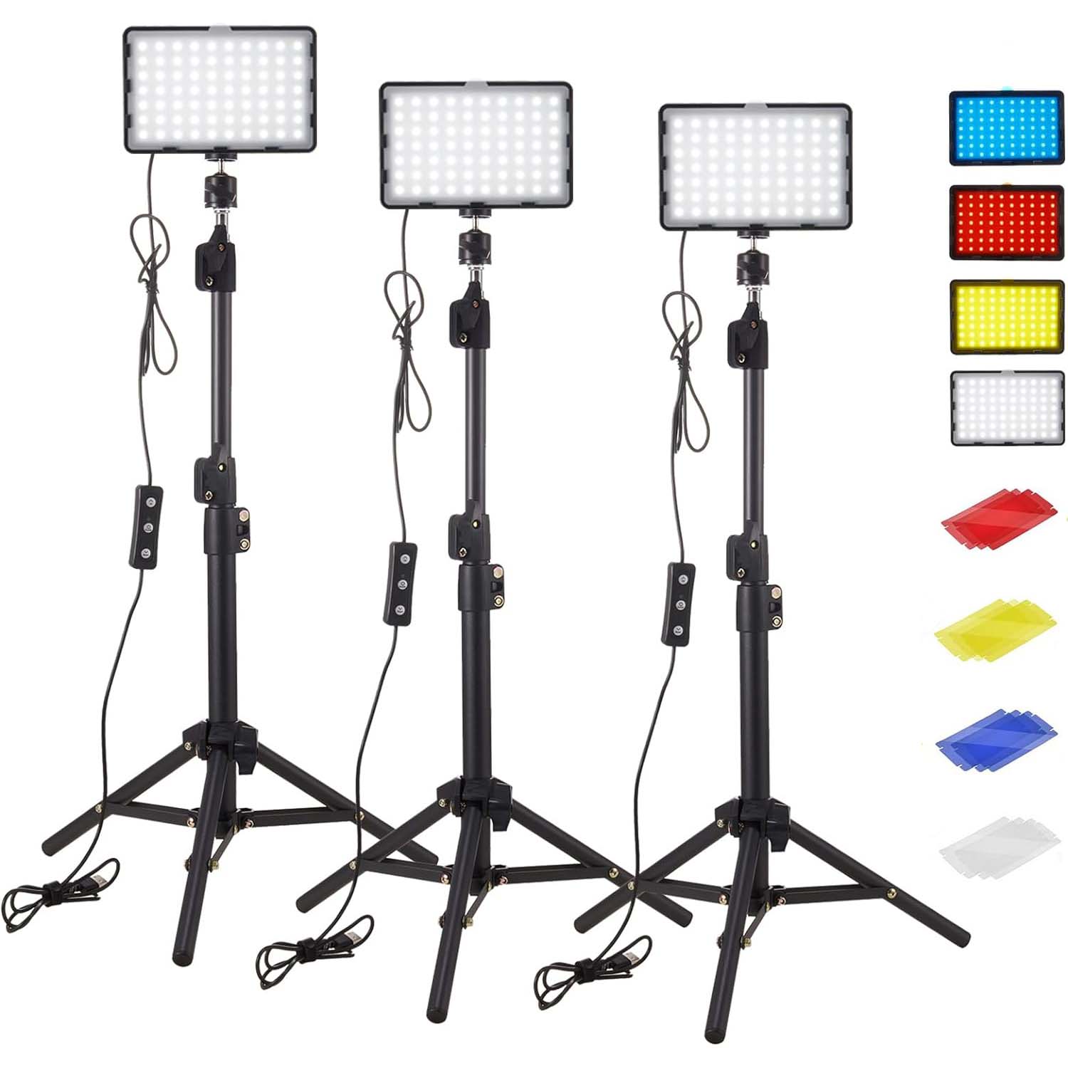 Photography Umbrella Lighting Kit - LED Fotografie Video Licht Panel Beleuchtung