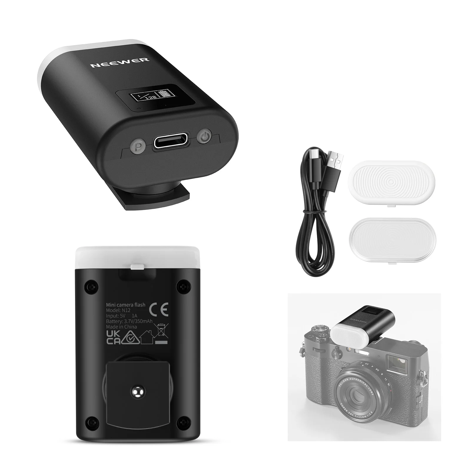 Speedlite Flash External - NEEWER N12 Mini Tragbarer Kompakter Externer