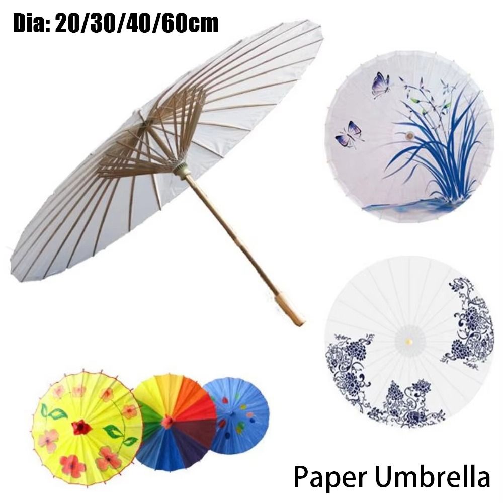 Photography Umbrella - 1 Stück Papier-Sonnenschirm, Durchmesser 20/30/40/60cm, Traditionell