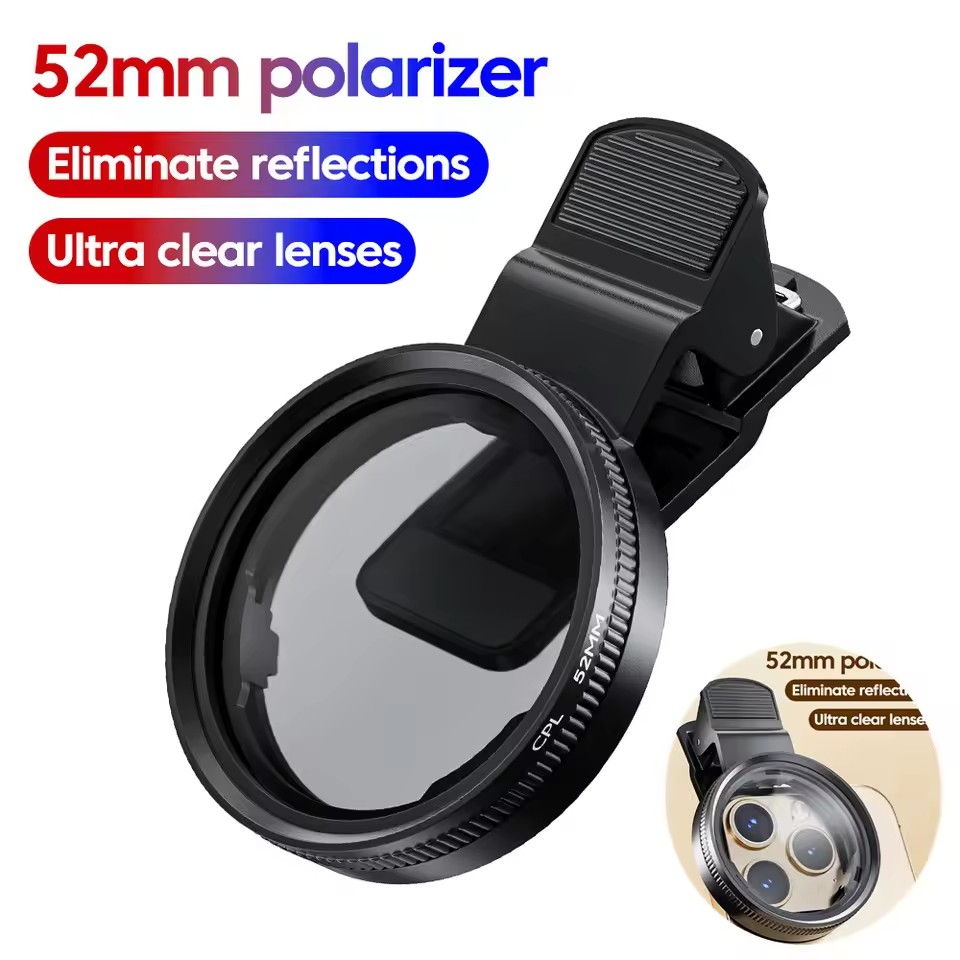 Photography Kit Xiaomi 15T Pro - MINI 52 mm Clip-on-Telefonfilterhalterung, Kamera, breites