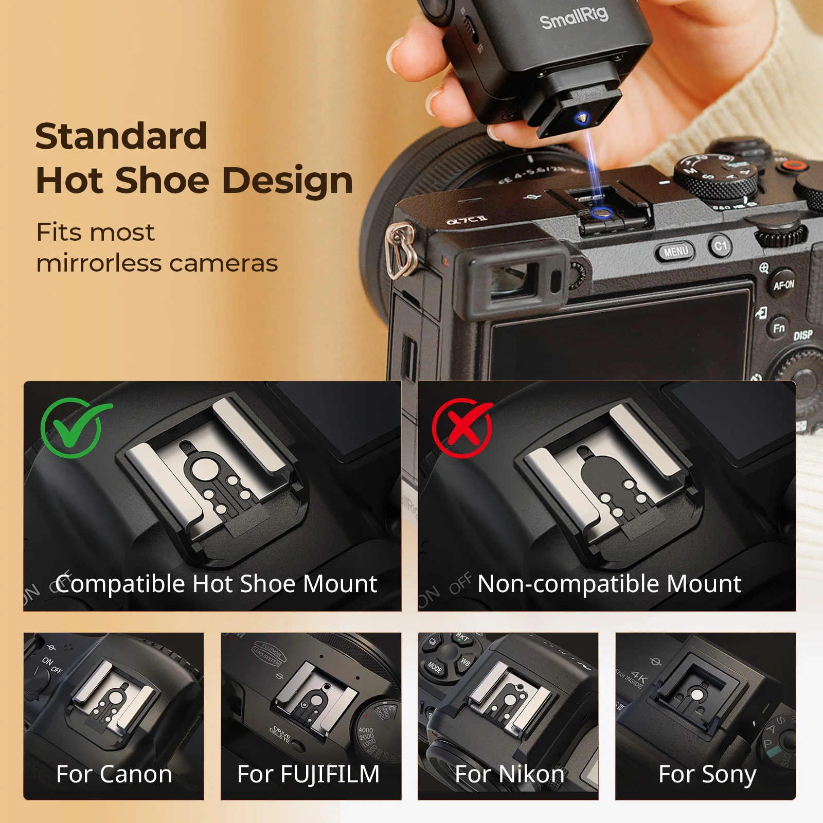 Speedlite Flash External - SmallRig 5883 Mini Externer Blitz Speedlite