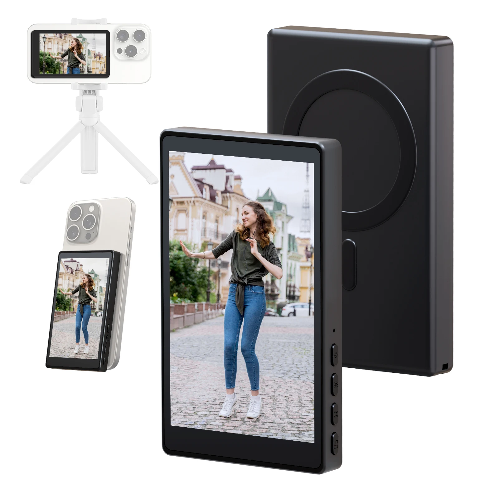 Photography Outdoor - Kabelloser Monitor mit Rückkamera, Bildschirm für