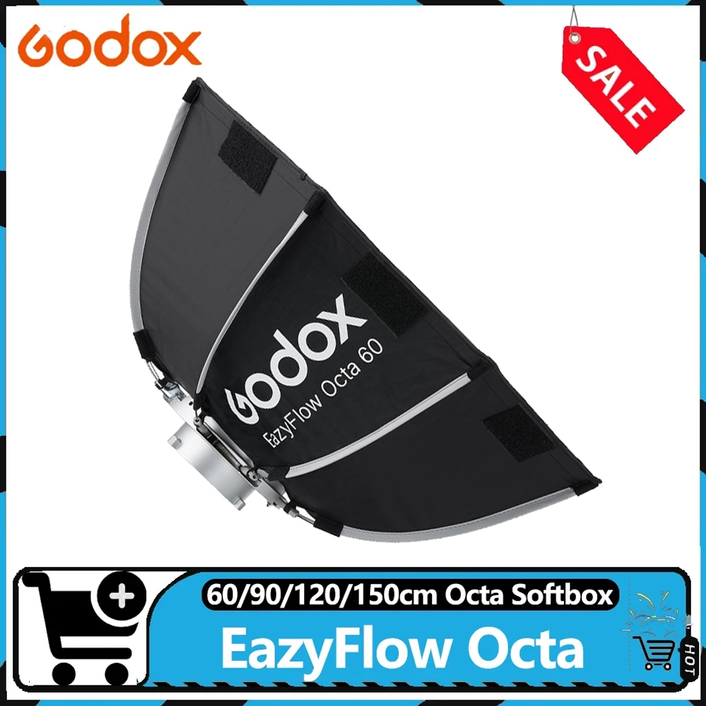 Pop Up Flash Diffuser - Godox EazyFlow Serie Octa 60/90/120/150cm Schnell