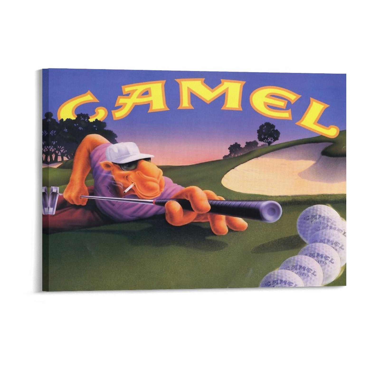 Photography Pose - Vintage Joe Camel Roulette Ad Leinwand