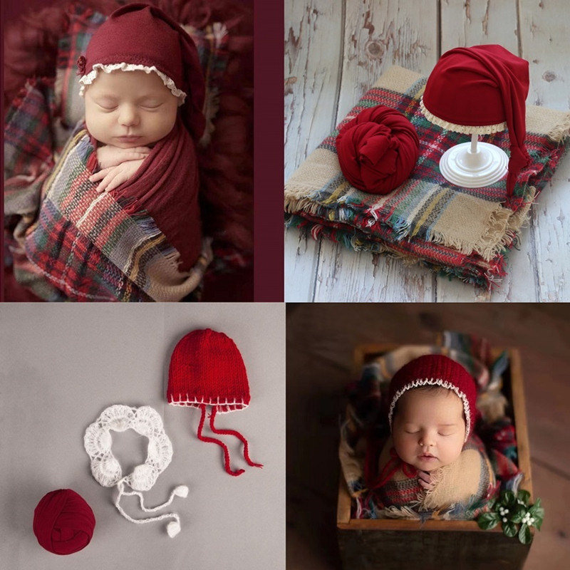 Photography Newborn - Neugeborenen Fotografie Requisiten Baby Weihnachten Hut