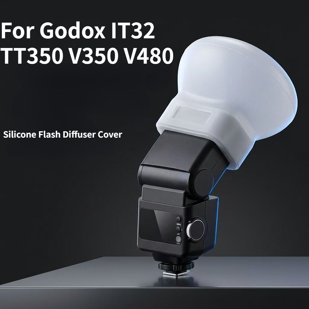 Pop Up Flash Diffuser - Silikon-Blitzdiffusor-Abdeckung für Godox IT32 TT350 V350