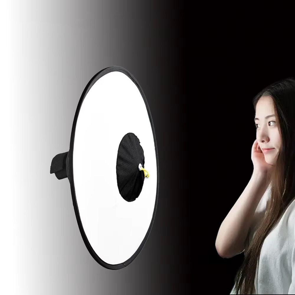 Pop Up Flash Diffuser - Zusammenklappbarer Softbox-Diffusor, runder Kegel mit Aufbewahrungstasche,