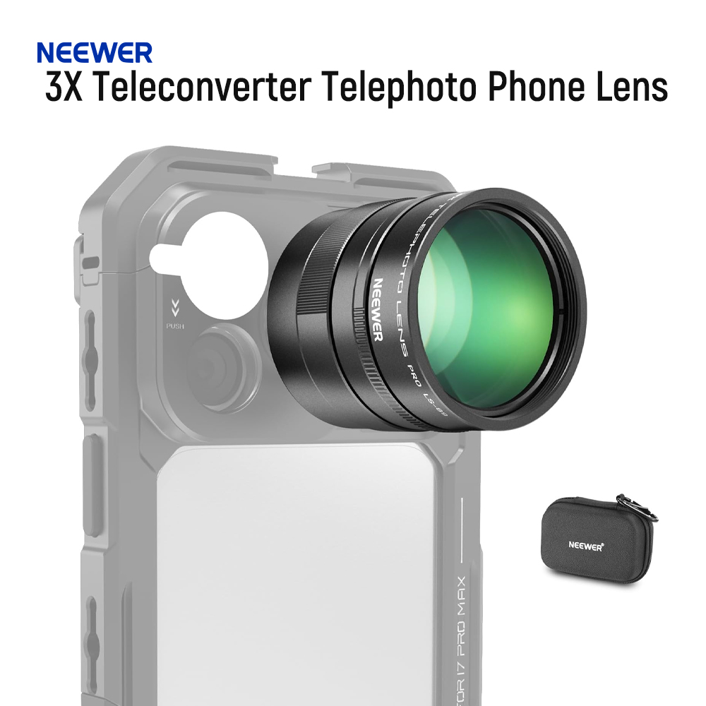 Photography Kit Xiaomi 15T Pro - NEEWER 3X Telekonverter-Teleobjektiv für Smartphones, 360