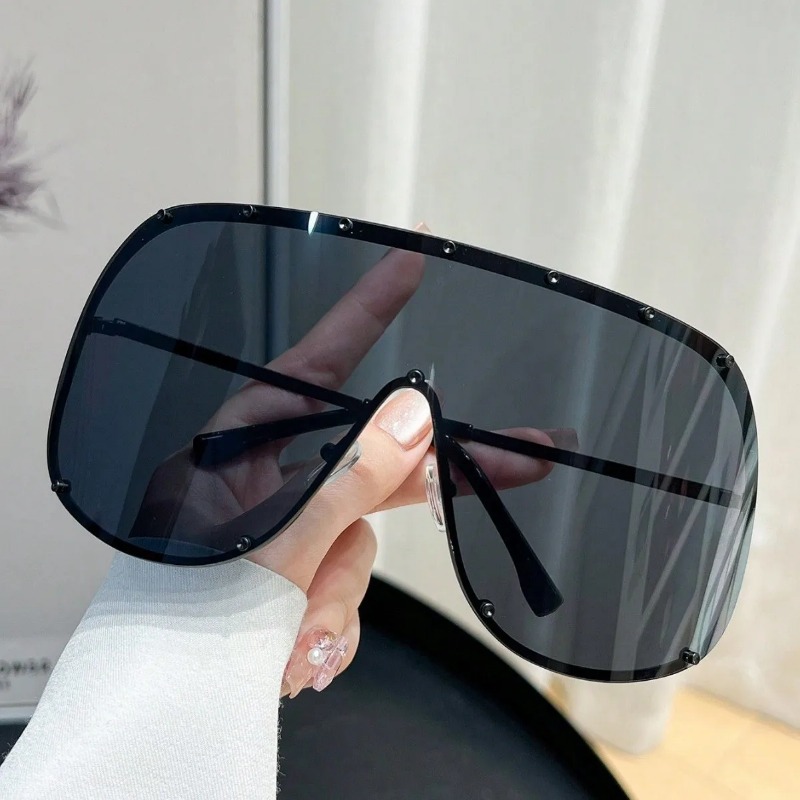 Photography Outdoor - Neue integrierte, übergroße, ovale Sonnenbrille für