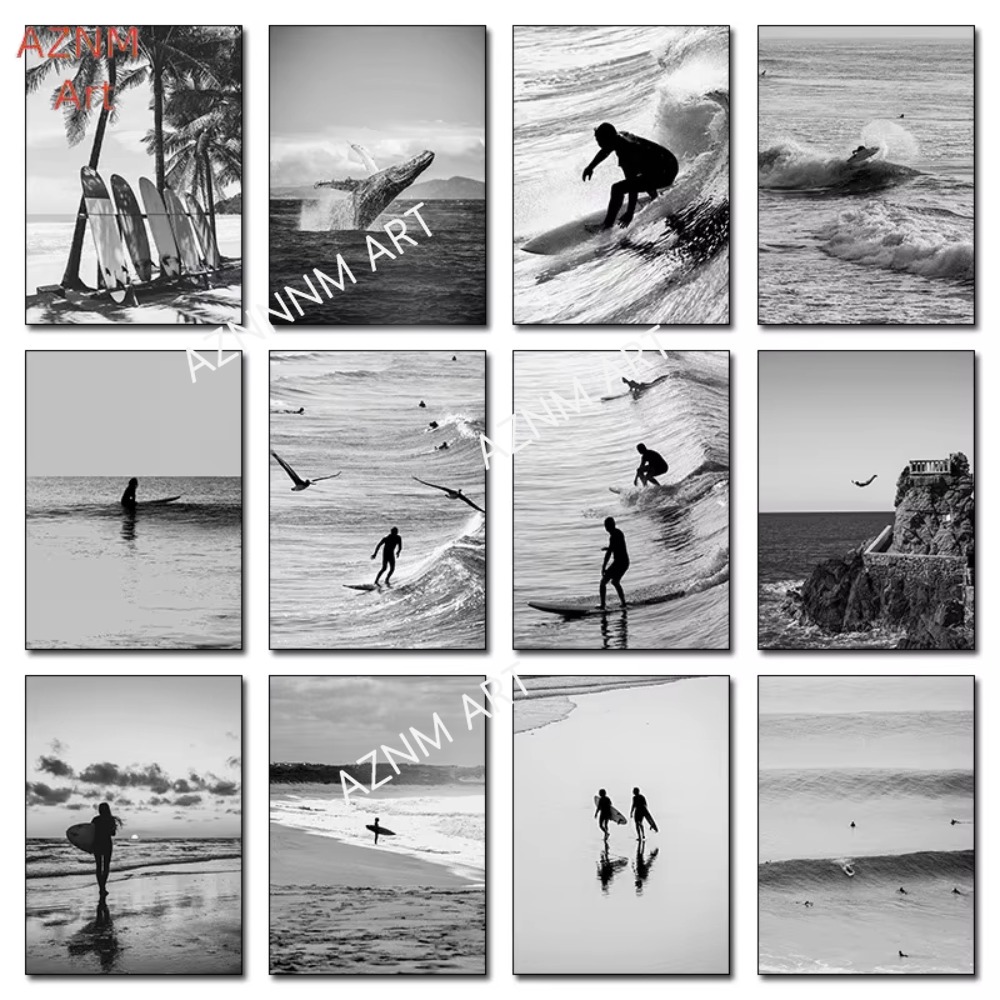 Photography Black And White - 1PC, Fein Surfen Schwarz und Weiß