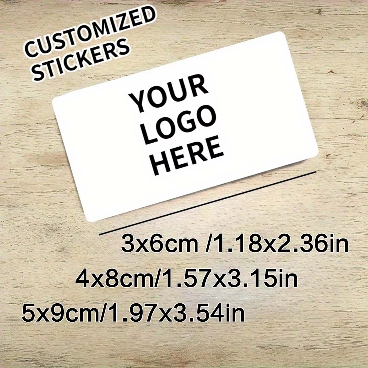 Photography Logo - Maßgeschneiderte rechteckige Aufkleber – Personalisierte Logos