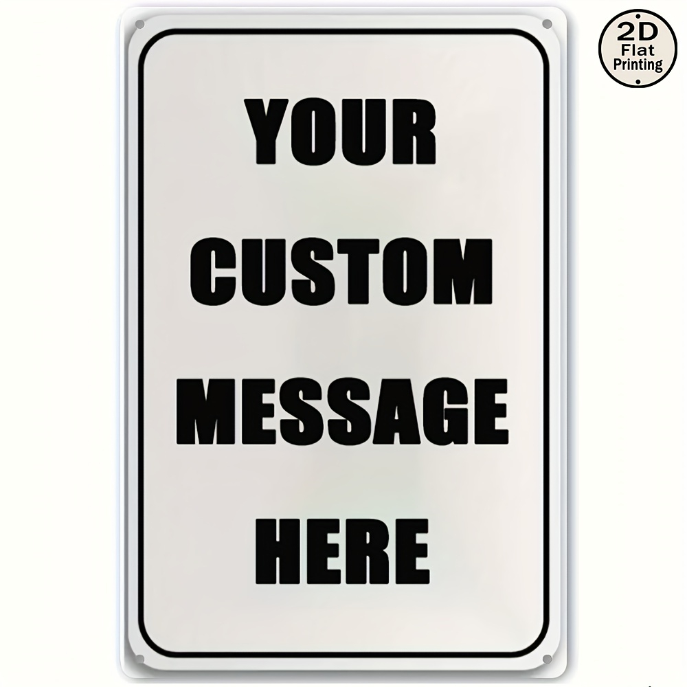Photography Logo - Individuelles Metall-Blechschild Personalisiert mit Eigenem Text,