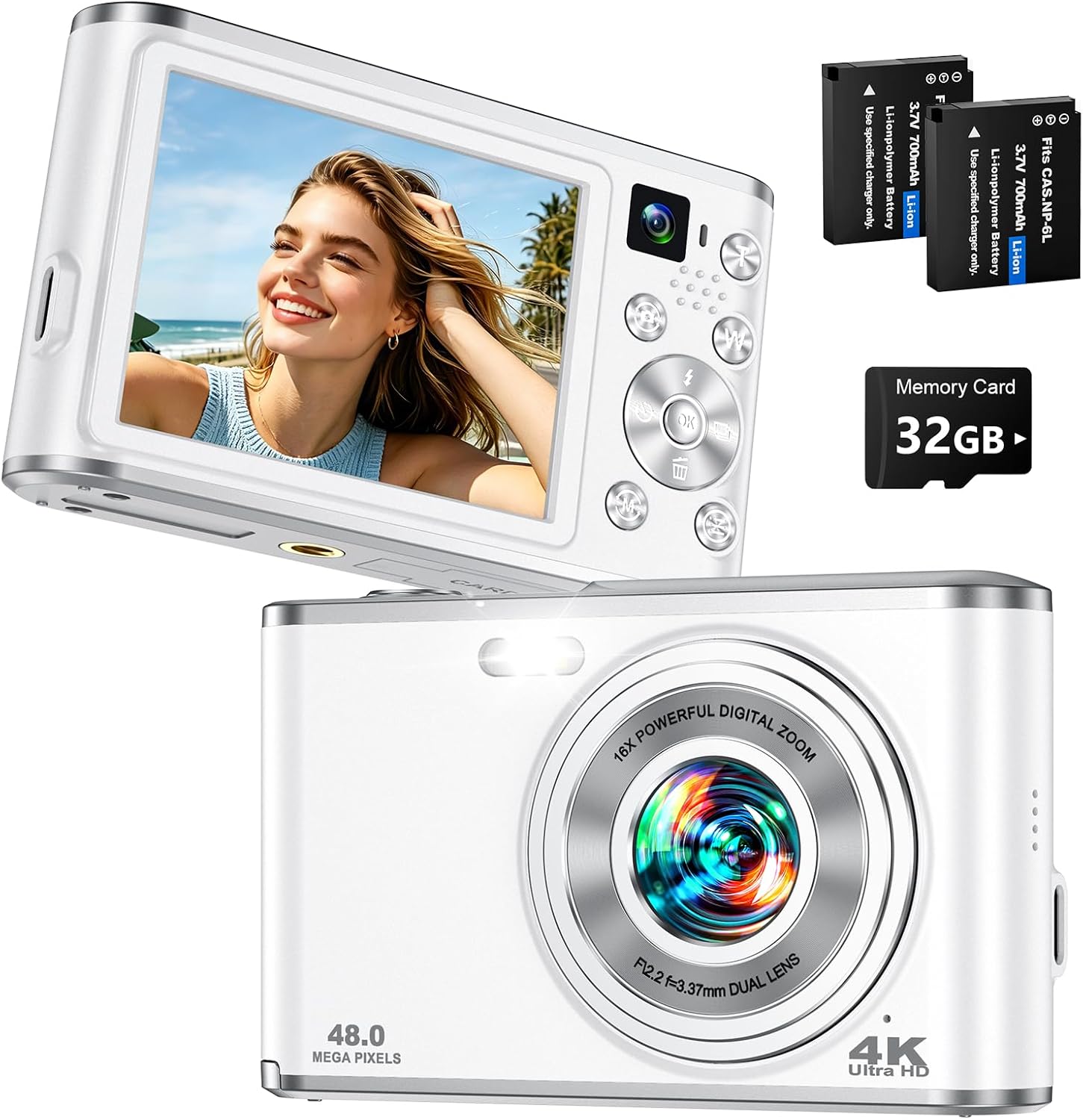 Photography Youtube - 4K Digitalkamera für Vlogging und Fotografie,