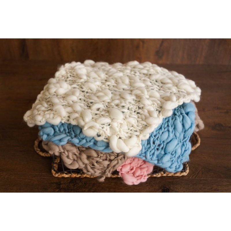 Grobe Merinowolle-Babydecke –  – Photography Newborn Bewertung und Preis