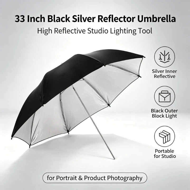 2026 Schwarzer Langlebiger 33- – Photography Umbrella Lights Bewertung und Preis