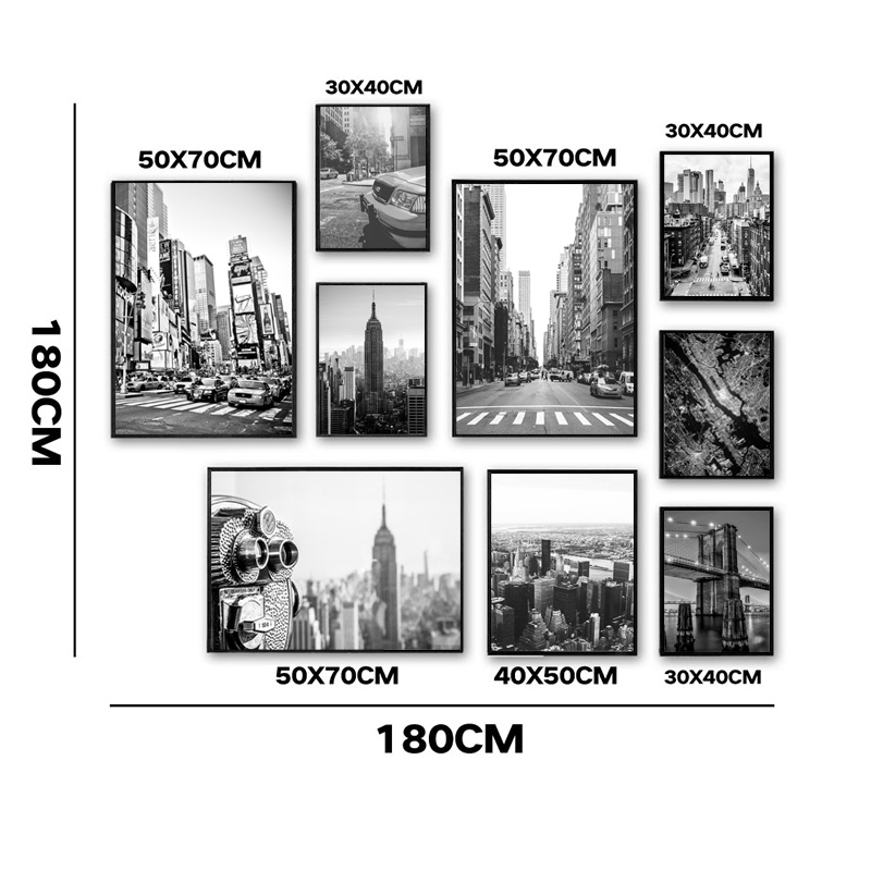 1 Stück rahmenloses Leinwandbi – Photography Black And White Bewertung und Preis