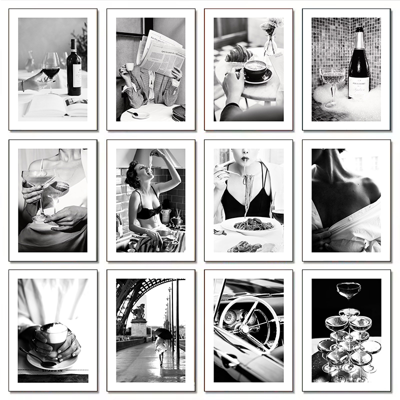 Moderne Luxus Mode Champagner  – Photography Black And White Bewertung und Preis