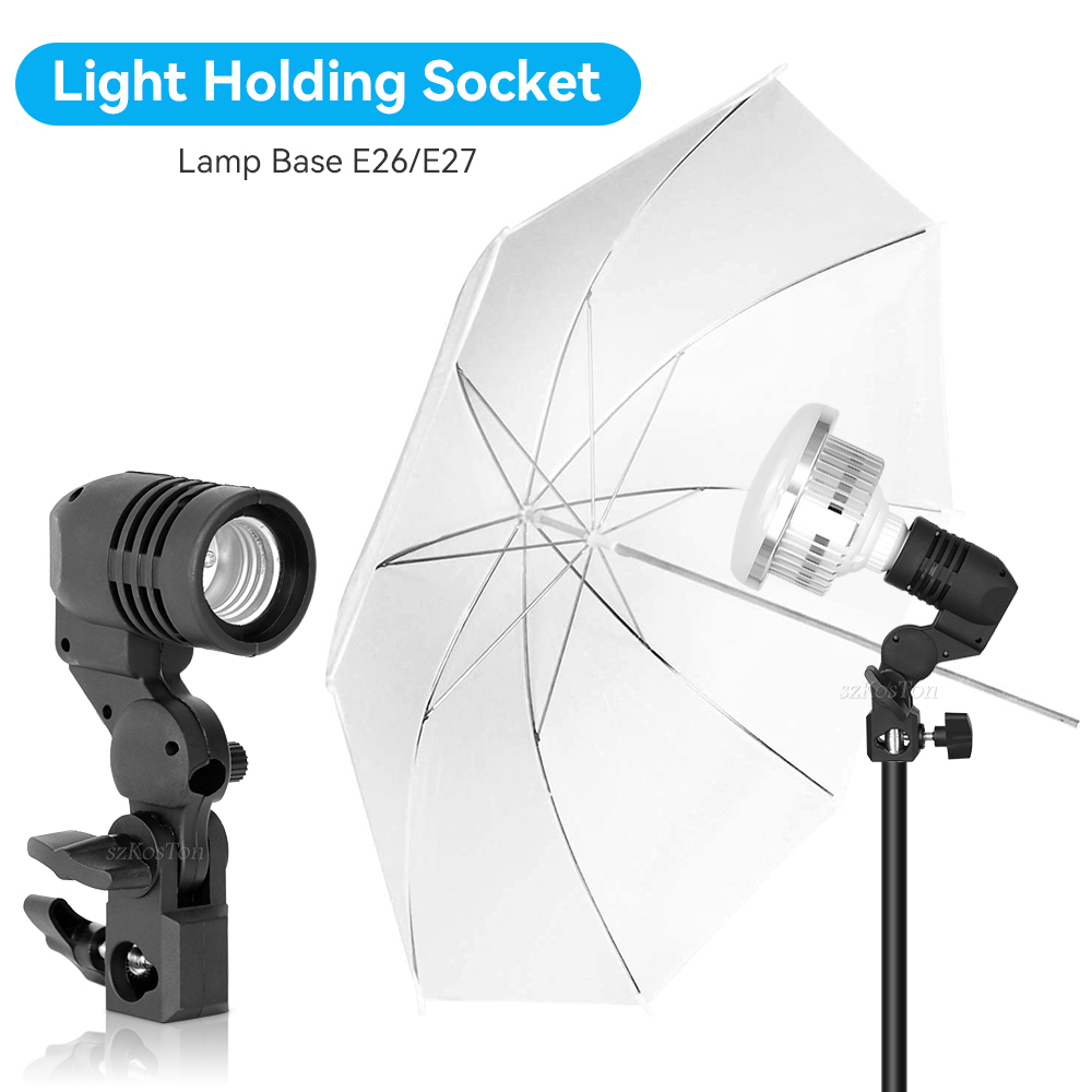 2PCS/1PC E27 Einzigen Kopf Lam – Photography Umbrella Lights Bewertung und Preis