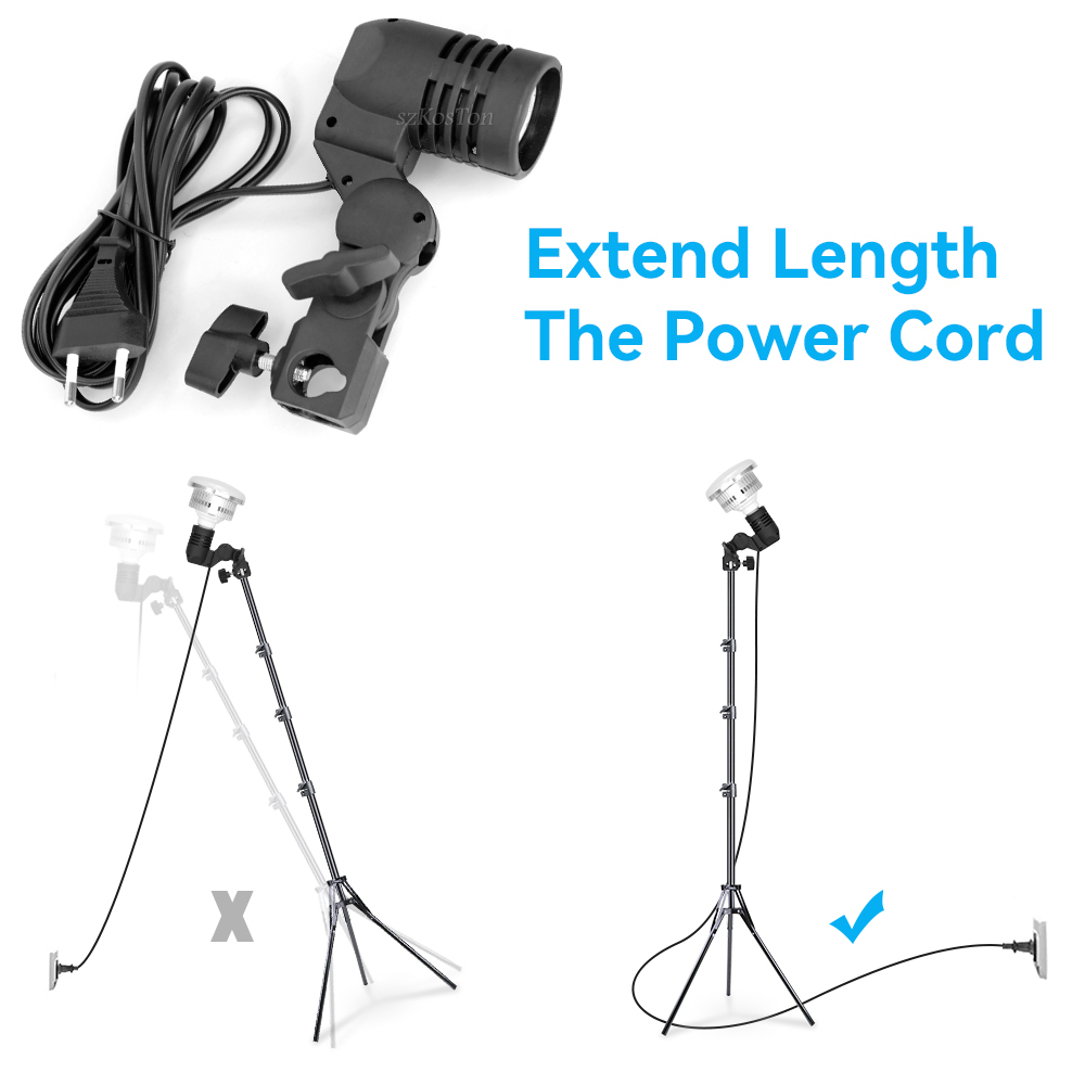 2PCS/1PC E27 Einzigen Kopf Lam – Photography Umbrella Lights Bewertung und Preis