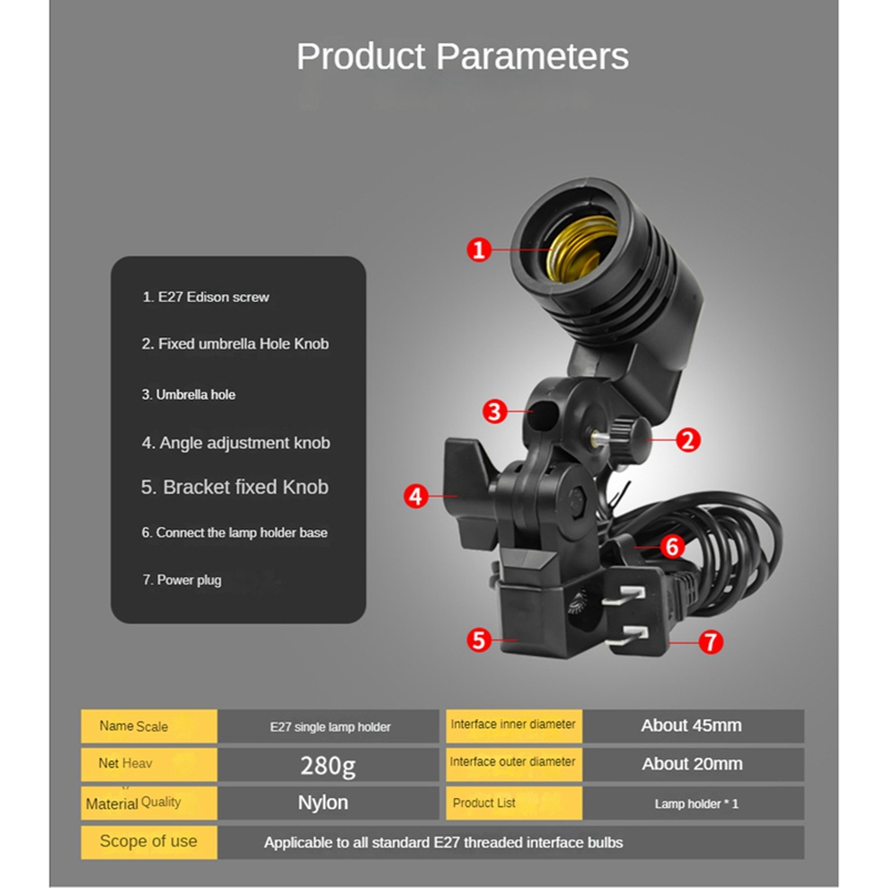 Lichtlampe für Fotostudio, E27 – Photography Umbrella Lights Bewertung und Preis