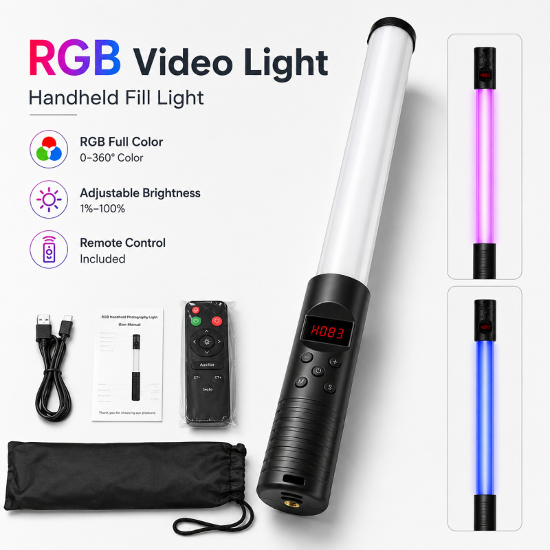 RGB Handheld-Videolichtstab, T – Photography Umbrella Lights Bewertung und Preis