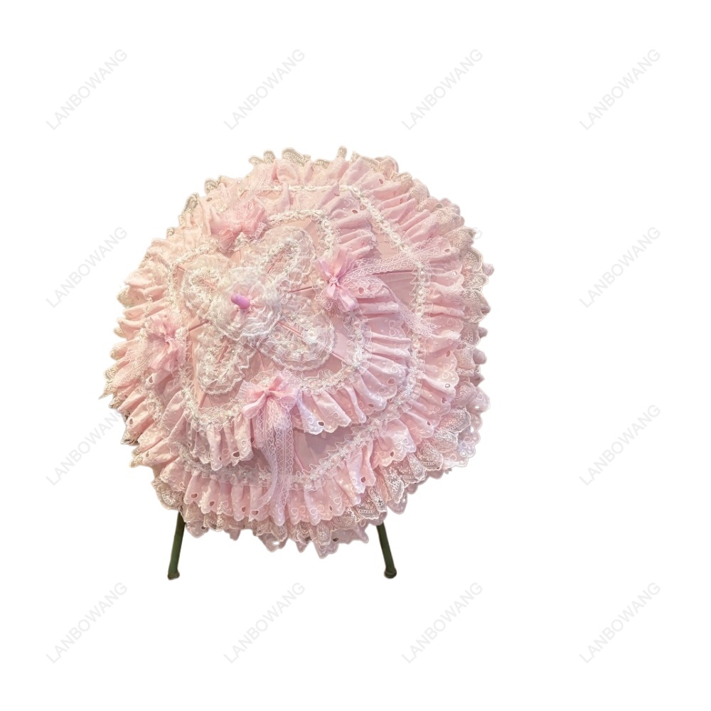 Handgefertigter rosa floraler  – Photography Umbrella Bewertung und Preis