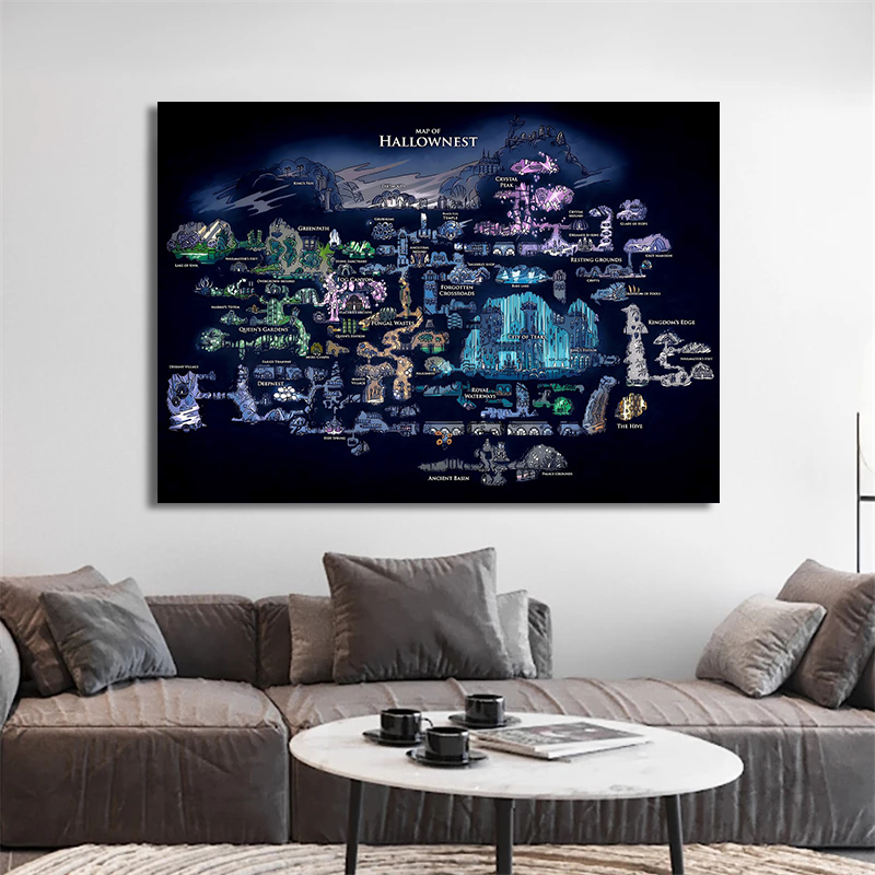 Hollow Knight Spielkarte Poste – Photography Mapped Bewertung und Preis