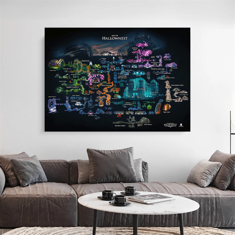 Hollow Knight Spielkarte Poste – Photography Mapped Bewertung und Preis