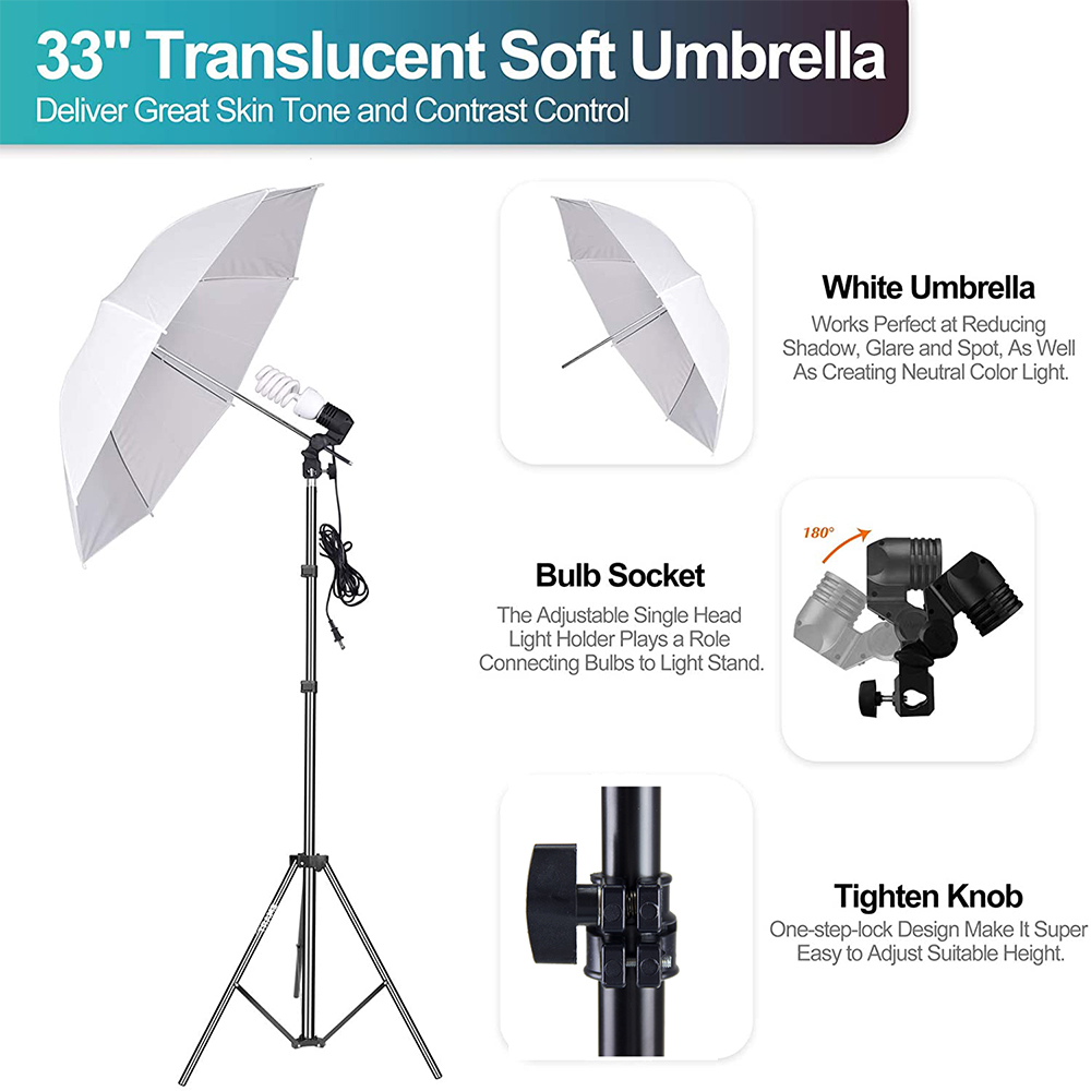 Kostengünstiges Foto-Studio-Au – Photography Umbrella Lighting Kit Bewertung und Preis
