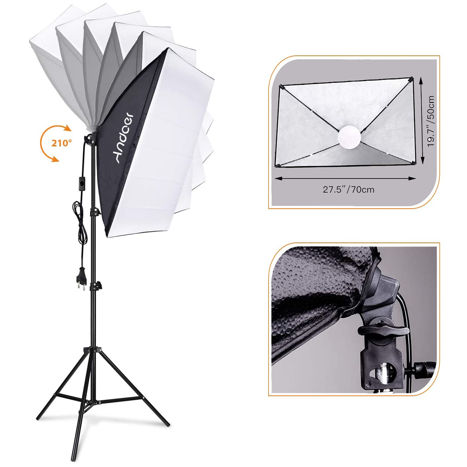 Andoer Softbox-Beleuchtungsset – Photography Umbrella Lighting Kit Bewertung und Preis