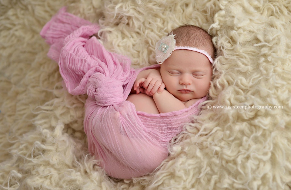 Hellrosa Mulltuch-Babywickel,  – Photography Newborn Bewertung und Preis